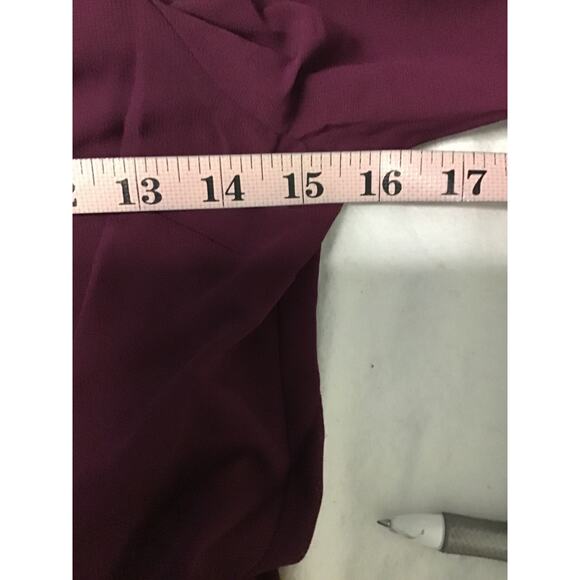 LULU'S Sz S My Whole Heart Plum Long Sleeve Wrap Maxi Dress NWT b140 - Picture 7 of 8